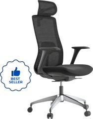 Ergonomická kancelářská židle WISDOM, černá