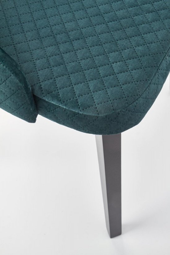 Židle-TOLEDO- Černá / Tmavě zelená