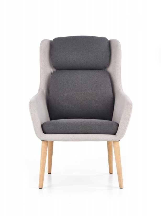 Armchair PURIO (Light gray / Dark gray)