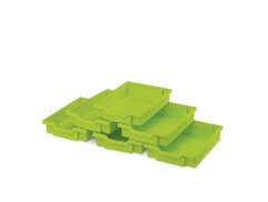 Plastové boxy malé  - limetka - 6 ks