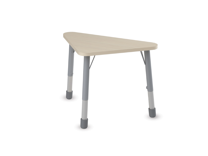 Height-adjustable triangle table - Birch - Height adjustable: 1-3