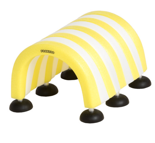 Dětská molitanová stolička XL (žlutá/bílá)
