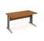 Kancelářský stůl 160×80 cm (více barev) - Barva podnože: Stříbrná, Dekor: Buk