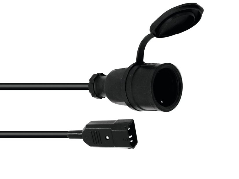 Adaptér IEC zástrčka - 230 zásuvka, 1m