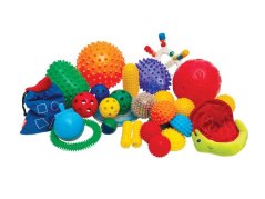 Velká sada senzorických doplňků v tašce