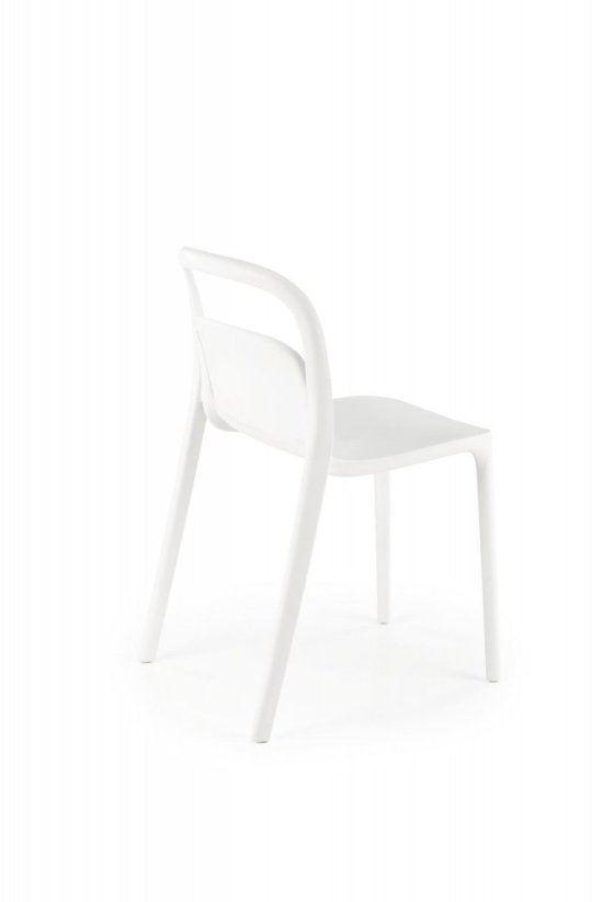 Stolička- K490- Biela plastová
