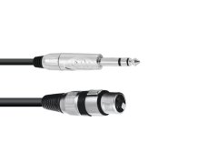 Kábel AXK-20 XLR samica - Jack 6,3 stereo, 2 m