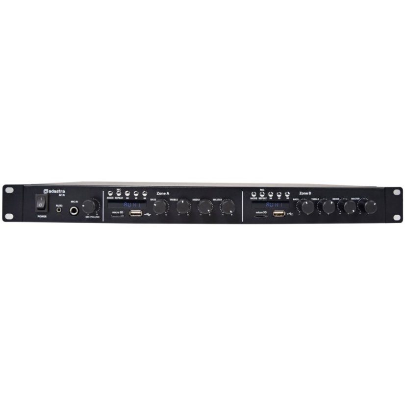 Adastra A14, Dual Stereo Amp 1U 4 x 160W