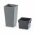 Štvorcový kvetináč ECO square 37 l / 91,5 l - šedá