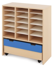 Cabinet L + chest - CLASSICAL - Barva: Modrá