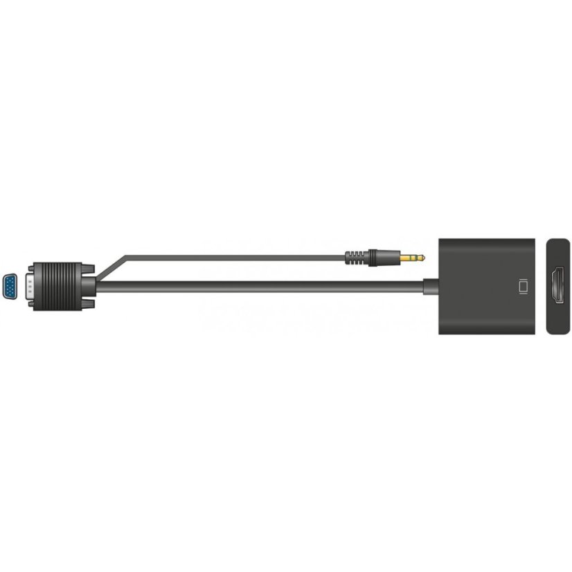 AV:link Adaptér VGA – HDMI