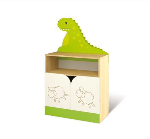 Skříň policová s dvířky (drak, HRAD)