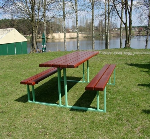 Lavičky so stolom MILAN - Prevedenie: Voľne stojace, Rozmer: 150 cm