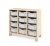Skříň s 12 boxy šedá FRESH (modul 9)