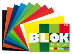 Barevný kartonový blok A4 10 listů