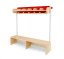 Dressing bench red CRAYON (6 places)