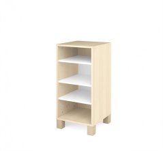 Skriňa policová úzka biela FRESH (modul 15)