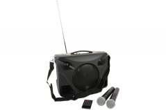 QTX DELTA-50, mobilný 8" zvukový systém MP3/BT/FM/2x VHF, 50W