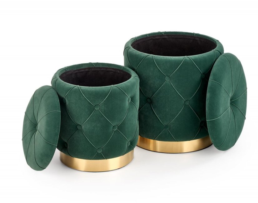 Set of stools POLLY (Dark green)