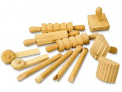 Dřevěné modelovací nástroje (12 ks.)