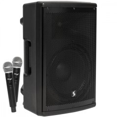 Stagg AS12B, mobilný 12" zvukový systém MP3/BT/USB/TWS/2x UHF, 150W