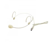 Omnitronic UHF-300 náhlavný mikrofón, svetlý