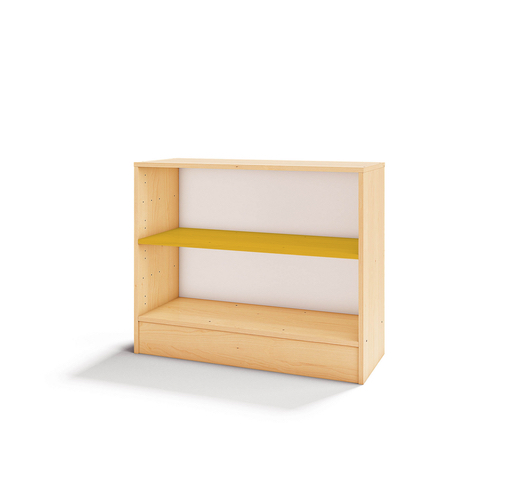 Duhová skříňka - 2 boxy, model C (více barev) - Barva: Žlutá, Dekor: Buk