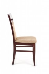 Židle- CITRONE- Tmavý ořech/ Béžová