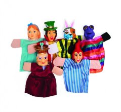 Sada bábok na ruku ALICE IN WONDERLAND (6 ks)