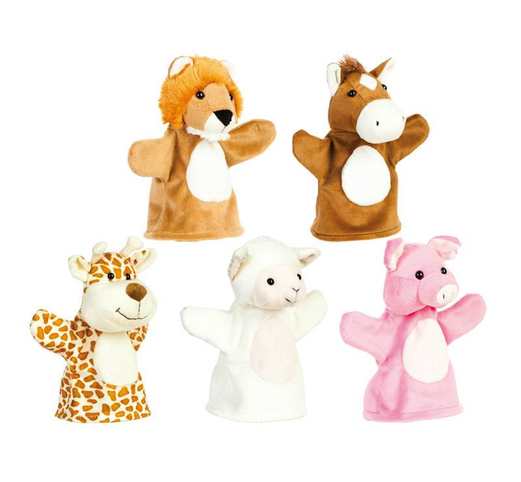 Set of hand puppets  ANIMALS (5 pcs)