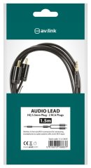 AV:link Precision kábel Jack 3.5mm stereo samec 2x RCA samec, 1.5m