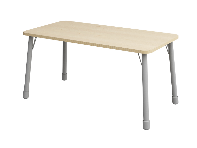 Výškově stavitelný stůl obdélník - BŘÍZA - Rozměr: 138x69 cm, Velikost výškově stavitelná: 1-3
