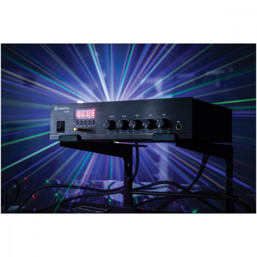 Adastra DM25, digitální 100V mixážní zesilovač, 25W, BT/MP3/FM