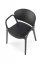 Židle- K491- Černá plastová